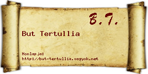 But Tertullia névjegykártya